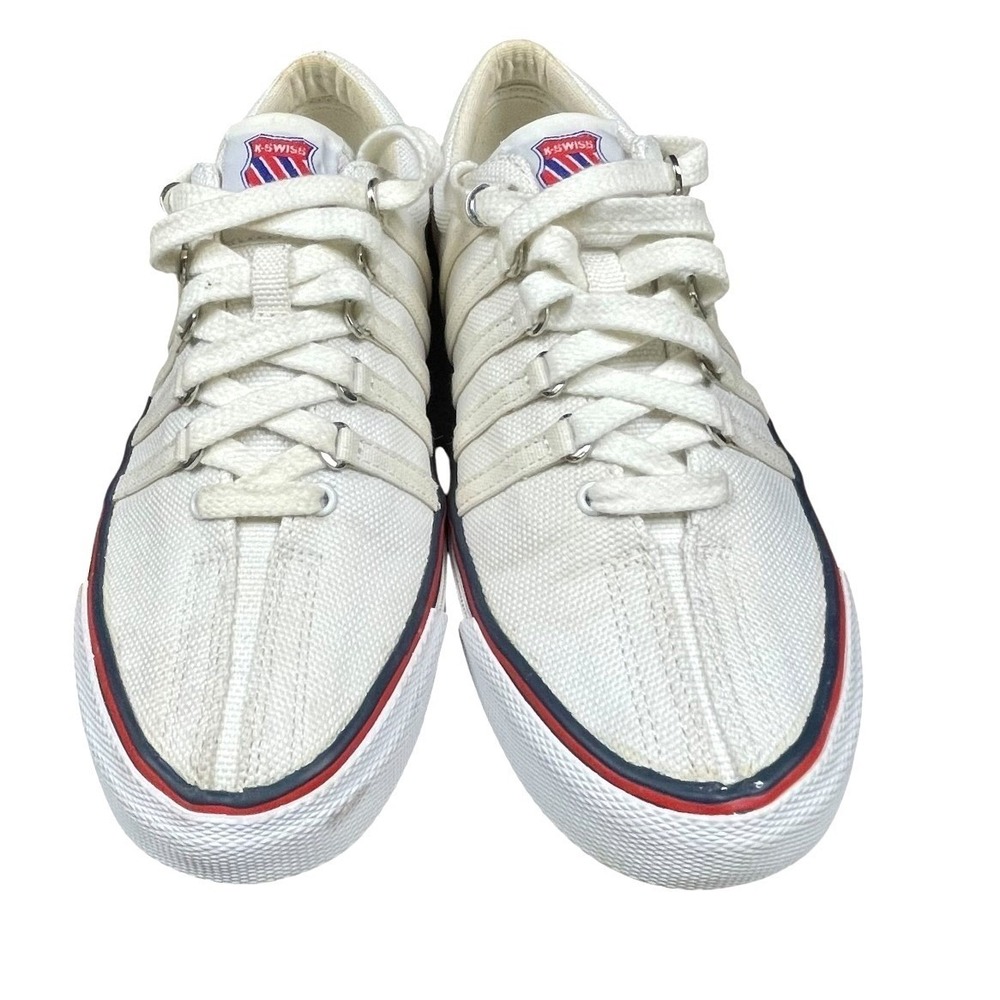 K-Swiss Women White Canvas Low Top Sneakers Size 7 50th Anniversary 93956-954-M - Picture 10 of 15